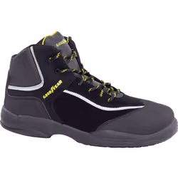 Chaussures hydrofuges en cuir nubuck noires. Doublure antibactérienne, à haut pouvoir d'absorption de la transpiration, résis ...
