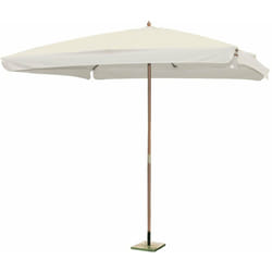 Fraschetti - 3x3 mt Garden Umbrella avec poteau en bois et drap avec un bordel 50 mm Garden Deluxe Collection