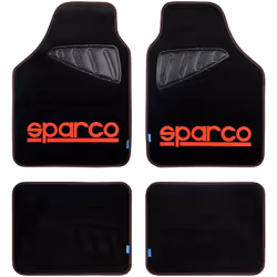 Set de tapis de voitures Sparco SPC1903 Universel Noir/Rouge (4 pcs)