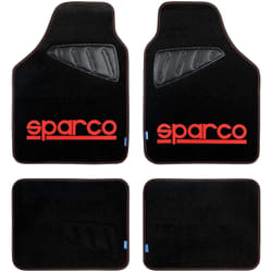 Set de tapis de voitures Sparco SPC1903 Universel Noir/Rouge (4 pcs)