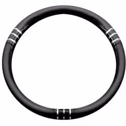 Couvre volant noir 1 pièce PVC Universel Lavable .