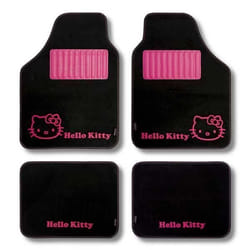 Set de tapis de voitures Hello Kitty KIT3013 Universel Noir Rose (4 pcs)
