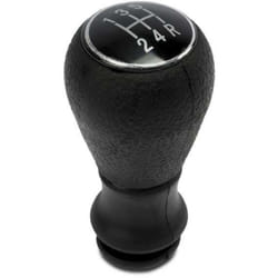 Pommeau adaptable compatible avec Peugeot 206 - 5 vitesses - Noir