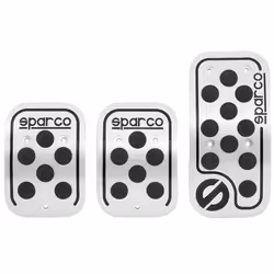 Sparco Racing Pédale noirs de caoutchouc - SPC0406BK