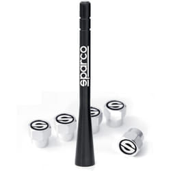 Sparco - Pack Antenne +5 Bouchons De Valves