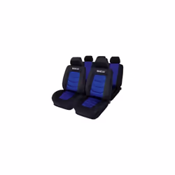 Housses de siège auto - Sparco S-line - Bleu Housses de siège auto, couleur Noir / Bleu. Marque Sparco Serie : S-Line 100% po ...