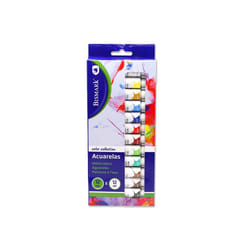 Bismark 327024 peinture à l'eau Multicolore 12 ml Tube 12 pièce(s)