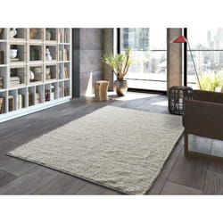 Tapis intérieur blanc rectangulaire semi-uni REIMAGINE