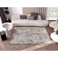 Tapis intérieur multicolore rectangulaire abstrait SPRINGS