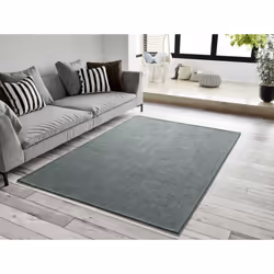 Tapis intérieur vert rectangulaire uni HARRIS