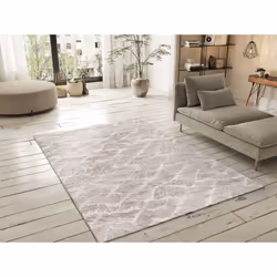 Tapis intérieur beige rectangulaire abstrait CLASS