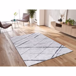 Tapis intérieur gris rectangulaire ethnique CLASS