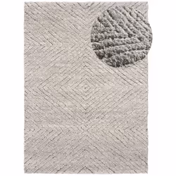 Tapis intérieur argent rectangulaire shaggy ATESA