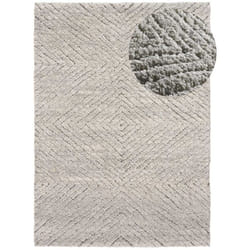 Tapis intérieur argent rectangulaire shaggy ATESA