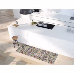 Tapis de cuisine multicolore rectangulaire dessins de Bohème SPRINTY