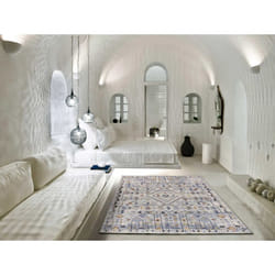 Tapis intérieur multicolore rectangulaire ethnique MABEL