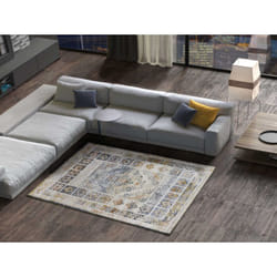 Tapis intérieur multicolore rectangulaire vintage KILIS