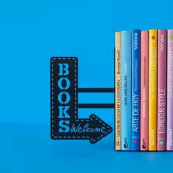Trendform Bookshop support de livre Noir Métal