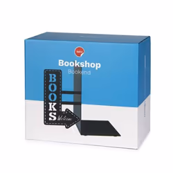 Trendform Bookshop support de livre Noir Métal