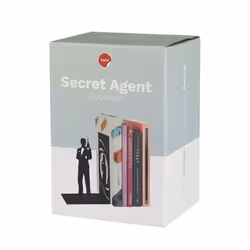 Trendform Secret Agent support de livre Noir Métal
