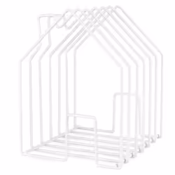 Balvi porte-revue Maison 28 x 23 cm acier blanc