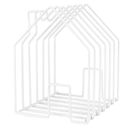 Balvi porte-revue Maison 28 x 23 cm acier blanc