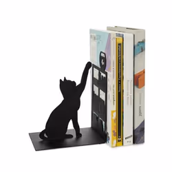 Trendform Fishing Cat support de livre Noir Métal