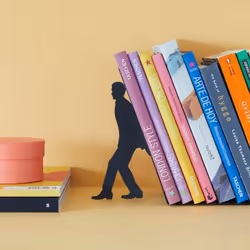 Trendform Too Many Books support de livre Noir Métal