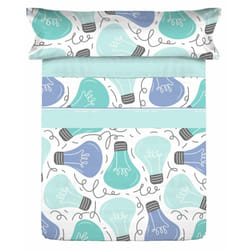 Pierre Cardin - Set desheets ideas blue bed de 90
