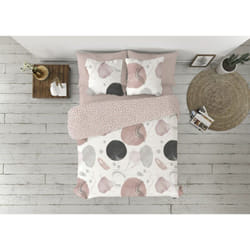 Pierre Cardin - Enveloppe de couette duvet cover edesia pink bed de 135 3 pieces