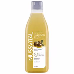 Mussvital Essentials Olive Oil, Gel douche, 750 ml, Adultes, Unisexe, Corps, Hydratant, Adoucissant