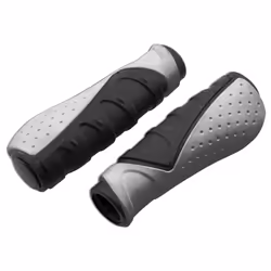 Poignées de vélo confort ergonomique VELO - Gris/noir - Gel D3 - 130mm