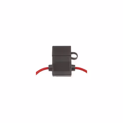 LES SPÉCIFICATIONS TECHNIQUES : Porte-fusible automobile, protégé et étanche. Equipé d'un câble de 130 mm de section de 1,5 m ...