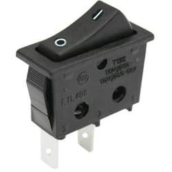 Electro Dh - Interrupteur unipolaire on-off Faston 11.400.I/N 16A/250V Couleur Noir 8430552016341