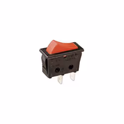Interrupteur unipolaire Faston 16A/250V type lampe témoin Electro DH Couleur Noir et Rouge 11.400.SL/NR Caractéristiques : -  ...