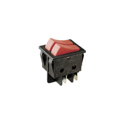 Electro Dh - Interrupteur unipolaire à double clé Interrupteurs de type 2 16A/250V Faston Couleur Noir 11.410.ILL/NRR 8430552016839