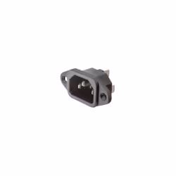 Base de connexion IEC 320. Soporte de thermoplastique UL94-V0. Terminaux à pression et à soudure. Fixation par vis. Caractéri ...