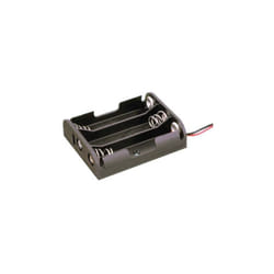 Porte-piles plat pour 3 piles de 1,5 v (4,5 v), noir Electro Dh 33.031 8430552029068