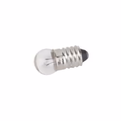 LES SPÉCIFICATIONS TECHNIQUES : Ampoule à filament. Type de fond de filet E10 Tension 4,8 V Intensité 0,3 A Puissance 1'0 W