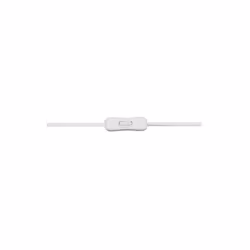 Interrupteur avec câble de 2 m. 2A/250V Couleur blanche Electro DH 11.576/B Caractéristiques : - Interrupteur de type "Thru"  ...