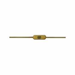 Interrupteur de passage avec câble de 2 m. 2A/250V Couleur or Electro DH 11.576/D Caractéristiques : - Par interrupteur + pri ...