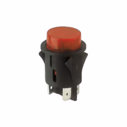 Interrupteur unipolaire encastré avec bouton poussoir Luminaire Electro DH Corps noir et clé rouge 11.479.IL/N/R Caractéristi ...
