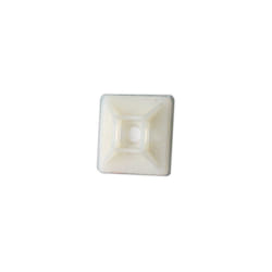 Electro Dh - Paquet de 100 pcs Equerres adhésives pour brides de 4 mm Blanc 31.666 8430552092598