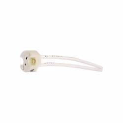 Support en céramique pour ampoule halogène 12V Avec câble en silicone 15cm Electro DH. 12.070 Caractéristiques : - Support de ...