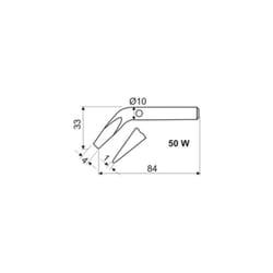 Electro Dh - 50 Embout de soudage électrique w 03.041/50/PLD 843055202097982