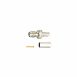 Connecteur femelle SMA. A mettre en place. "CRIMP". Contact central plaqué or. Caractéristiques Type de câble RG-58/U Résista ...