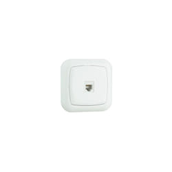 Base téléphonique encastrée RJ11 Electro Dh 36.530/RJ11, couleur blanc, 8430552108343