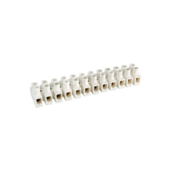 Electro Dh - Barrette de connexion à 12 éléments Courant 40A/76A 16 mm2. Couleur Blanc 10.777/16 8430552117413