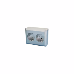Schuko double base, en retrait LES SPÉCIFICATIONS TECHNIQUES : Dimensions 105 × 80 × 27 mm Série Lille Intensité maximale 16  ...