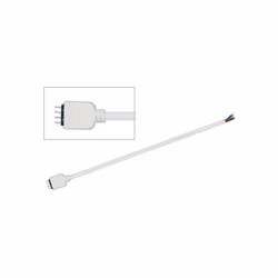 Connexion macho pour le contrôleur de bande LED RGB Le câble doit être soudé à la bande LED. Caractéristiques Longueur du câb ...